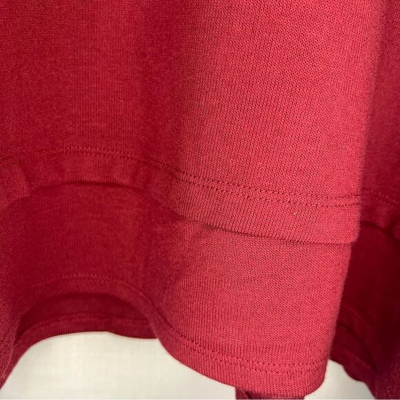1.State Cozy Tie Back Sweater Top Womens Large Burgundy Red Pullover Sweatshirt - Picture 6 of 9